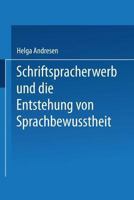 Schriftspracherwerb Und Die Entstehung Von Sprachbewusstheit 3531117424 Book Cover