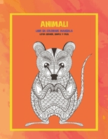 Libri da colorare Mandala - Letra grande, simple y fácil - Animali B08XGTLWJ6 Book Cover