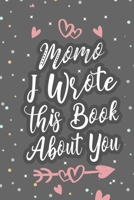 Momo I Wrote This Book About You: Fill In The Blank Book For What You Love About Grandma Grandma's Birthday, Mother's Day Grandparent's Gift 1660703298 Book Cover