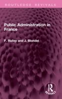 Public Administration in France 1032764627 Book Cover
