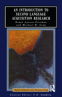 An Introduction to Second Language Acquisition Research 0582553776 Book Cover