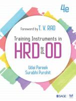 Training Instruments in HRD and OD 9352806905 Book Cover