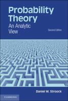 Probability Theory, an Analytic View 0521132509 Book Cover