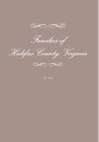 Families of Halifax County, Virginia 1105663019 Book Cover