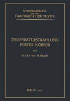 Temperaturstrahlung Fester Korper 3642984541 Book Cover