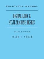 Digital Logic & State Machine Design Solutions Manual 0195104102 Book Cover