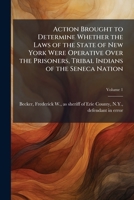Action brought to determine whether the laws of the state of New York were operative over the prisoners, tribal Indians of the Seneca nation Volume 1 1175442356 Book Cover