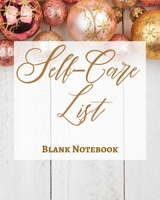 Self-Care List - Blank Notebook - Write It Down - Pastel Rose Gold Pink - Abstract Modern Contemporary Unique Design 1034269283 Book Cover