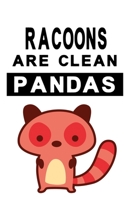 Notizbuch Racoons are clean Pandas Version 3: Waschb�rNotizbuch modernes und auff�lliges Notizbuch kariert 120 karierte Seiten Din A5 perfekt als Notizheft, Tagebuch und Journal Geschenk f�r Jungs und 1712433938 Book Cover