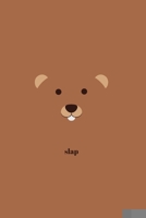 Slap: Minimal Design Beaver Animal Journal Notebook Diary 6" x 9" 120 lined pages 1696993067 Book Cover