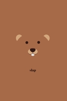 Slap: Minimal Design Beaver Animal Journal Notebook Diary 6" x 9" 120 lined pages 1696993067 Book Cover