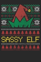 Gift Notebook: Christmas Sassy Elf 6x9 Dot Grid 120 Pages 1709931647 Book Cover