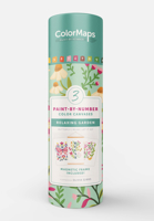 ColorMaps Paint-by-Number Relaxing Garden: Everything You Need to Create 3 Beautiful Paintings: 3 Colored-Line Canvases, 12 Acrylic Paint Pots, 1 ... and Instruction Leaflet Included! 0764371762 Book Cover