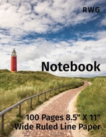 Notebook: 100 Pages 8.5 X 11 Wide Ruled Line Paper 1794820825 Book Cover