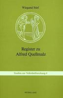 Register Zu Alfred Quellmalz: Suedtiroler Volkslieder, 3 Baende- Kassel: Baerenreiter 1968, 1972 Und 1976 3261041625 Book Cover