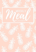 Weekly Meal Planner: Weeks of Menu Planning Pages with Weekly Grocery Shopping List Light Pink Pattern B08Z8BMZJ4 Book Cover