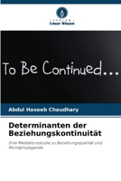 Determinanten der Beziehungskontinuität (German Edition) 6208862744 Book Cover
