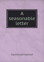 A Seasonable Letter 5518780796 Book Cover
