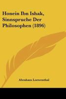 Honein Ibn Ishak, Sinnspruche Der Philosophen (1896) 116012339X Book Cover