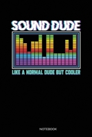 Sound Dude Like A Normal Dude But Cooler: Blank Lined Journal 6x9 – Sound Engineer Notebook I Audio Specialist And Music Tech Gift 1711308889 Book Cover