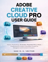 ADOBE CREATIVE CLOUD PRO USER GUIDE: Master Photoshop, Illustrator, Premiere Pro & More - Professional Creative Workflow Guide for Designers and Content Creators B0GR5HT7Y9 Book Cover