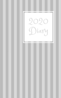 2020 Diary: 5x8 week to a page planner with 12 monthly planners. Lined paper pages after diary for all your notes. Perfect pocket size for general use, small business owners and students. Two tone gre 1692511777 Book Cover