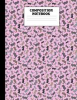 Composition Notebook: Chinchilla Pink Wide Ruled Book 1793863946 Book Cover