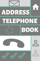 Address & Telephone Book: Organizer Contacts (6 x 9 in, 360 Contacts) - Record Addresses, Social Media, Telephone Numbers, Emails, Birthday & Extra ... Journal (Address And Telehone Book) 1694570061 Book Cover