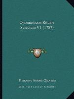 Onomasticon Rituale Selectum V1 1104652919 Book Cover