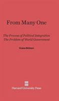 From Many, One: The Process of Political Integration, the Problem of World Government 0674186508 Book Cover