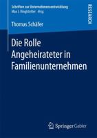 Die Rolle Angeheirateter in Familienunternehmen 3658129999 Book Cover