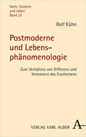 Postmoderne Und Lebensphanomenologie: Zum Verhaltnis Von Differenz Und Immanenz Des Erscheinens 349549040X Book Cover