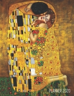 Gustav Klimt Planner 2020: The Kiss Daily Organizer (12 Months) Romantic Gold Art Nouveau / Jugendstil Painting For Family Use, Office Work, Meetings, Appointments, School & Goals Year Agenda: January 1710839643 Book Cover