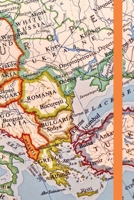 Map Lined Journal: European Map Travel Journal to Write in for Women, Men, Teens 1674434715 Book Cover