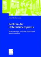 Recht in der Unternehmenspraxis. 3409125892 Book Cover