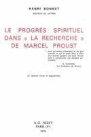 Le Progres Spirituel Dans 'la Recherche' de Marcel Proust 270780455X Book Cover