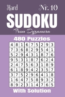 Hard Sudoku Nr.10: 480 puzzles with solution 1695795024 Book Cover