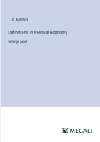 Definitions in Political Economy: in large print 3387078684 Book Cover