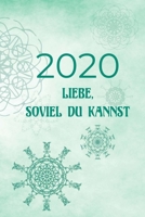 2020: 2020 Wochenplaner, Kalender, handliches A5 Format, 58 Seiten, je Seite eine Woche, Softcover mit wunderschönem Design (German Edition) 1670223132 Book Cover