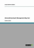 Unternehmenskauf: Management Buy Out 3638692183 Book Cover