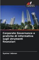 Corporate Governance e pratiche di informativa sugli strumenti finanziari 6209332609 Book Cover
