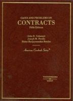 Calamari's Cases and Problems on Contracts by Perillo and Bender (American Casebook) 0314166610 Book Cover