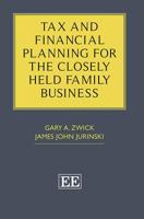 Tax and Financial Planning for the Closely Held Family Business 1785367757 Book Cover