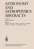 Astronomy and Astrophysics Abstracts: Literature 1982, Part 1 3662123363 Book Cover