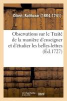 Observations adressées à Mr Rollin 2329020066 Book Cover