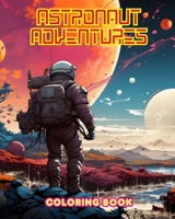 Astronaut Adventures - Coloring Book - Artistic Collection of Space Designs: Planets, Astronauts and Much More!: Enhance Your Creativity and Relax by Exploring Outer Space B0CTS7M2PV Book Cover