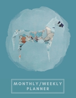 Monthly/Weekly Planner: Teal Blue Japanese Origami Horse Weekly Planner + Monthly Calendar Views 12 Month Agenda Planner Gift For Horse Lovers 1676073051 Book Cover