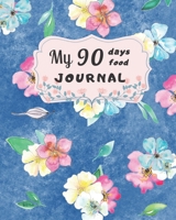 My 90 days food journal: A Daily Food and Exercise Journal, 90 Days Meal and Activity Tracker, Diet Planner and Fitness Journal 1679044354 Book Cover