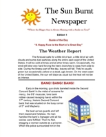 The Sun Burnt Newspaper 1539895076 Book Cover