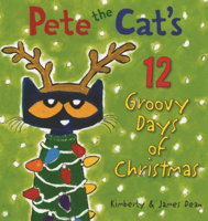 Pete the Cat's Groovy Days of Christmas B0GMZN8QR5 Book Cover